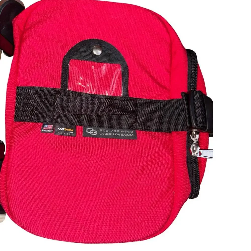 NEW Club Glove Cordura Fabric The Classics Mini Rolling Duffle III Red